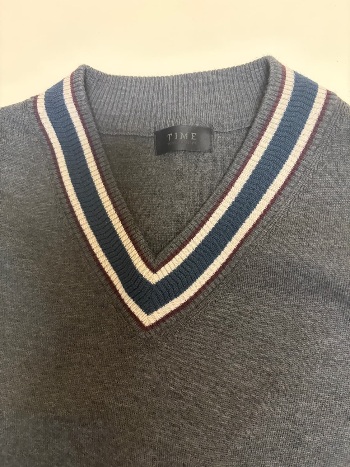 TIME 남성 V넥 니트 105 상품이미지2