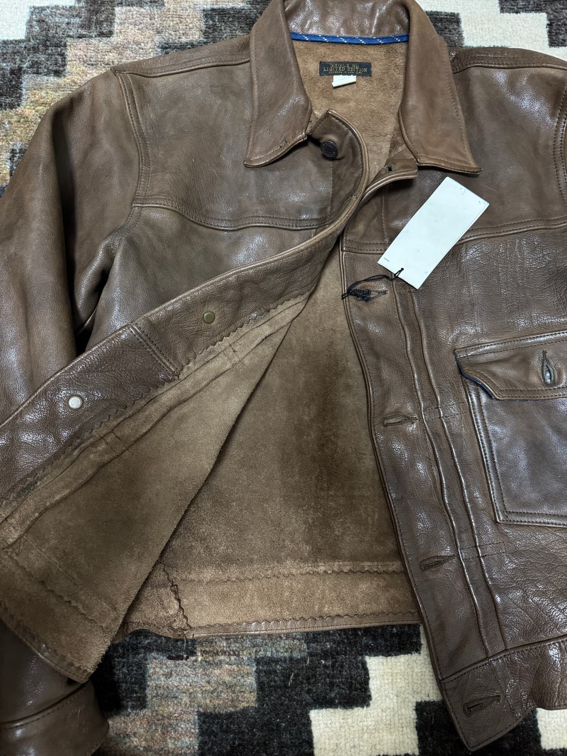 RRL 더블알엘 1세대 레더 한정판 가죽 자켓 M 상품이미지2