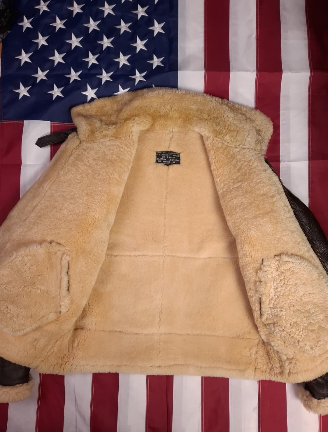 미공군 B-3 TYPE 리얼레더 항공 폭격기 무스탕  상품이미지9