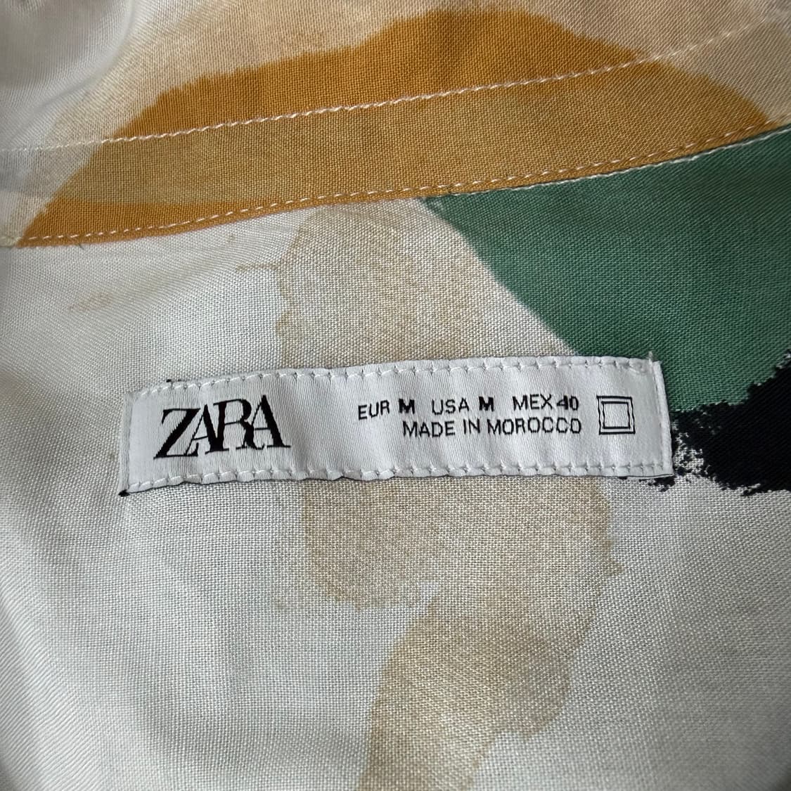 M 자라 추상 패턴 반팔 셔츠 0311T 상품이미지3