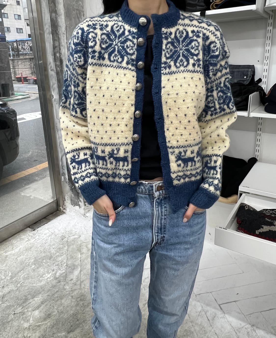  WILLIAM SCHMIDT CO OSLO 노르웨이 가디건 상품이미지6