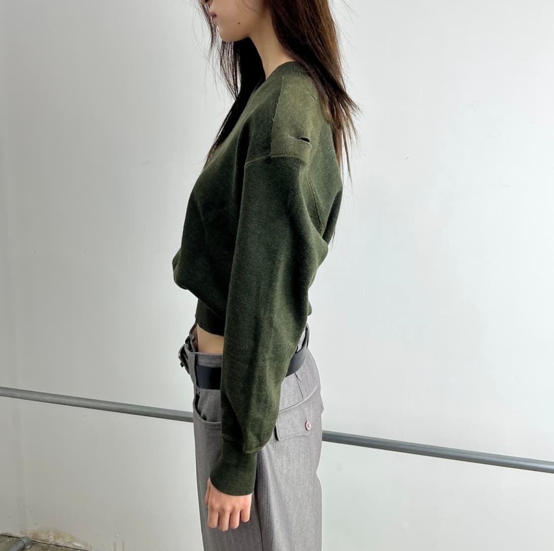 Jean paul gaultier 장 폴 고티에 헤비 울 밀리터리 니트 상품이미지4