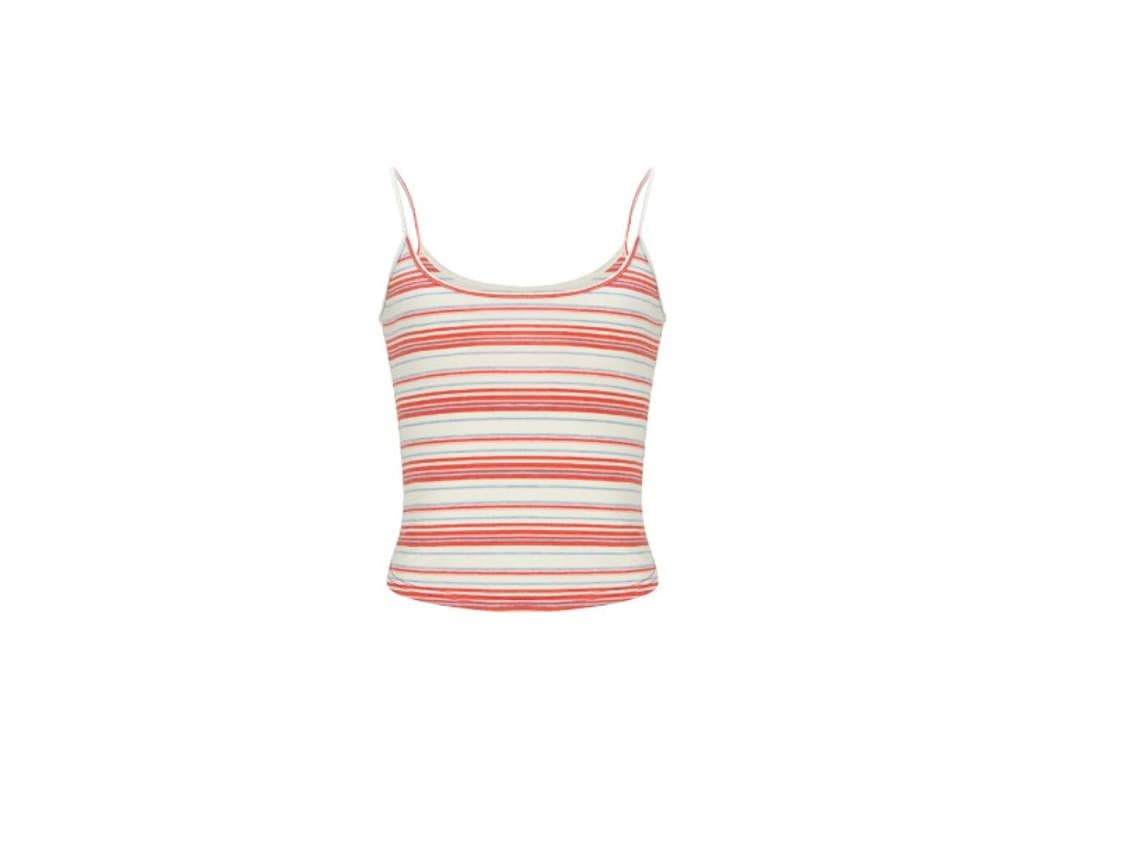 stripe sleeveless red 상품이미지1