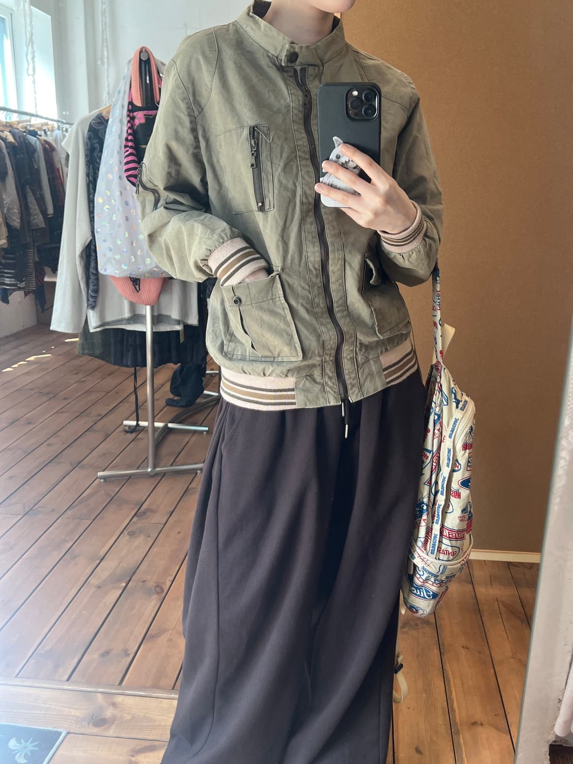 CocoTier 카키 카고 자켓 상품이미지1