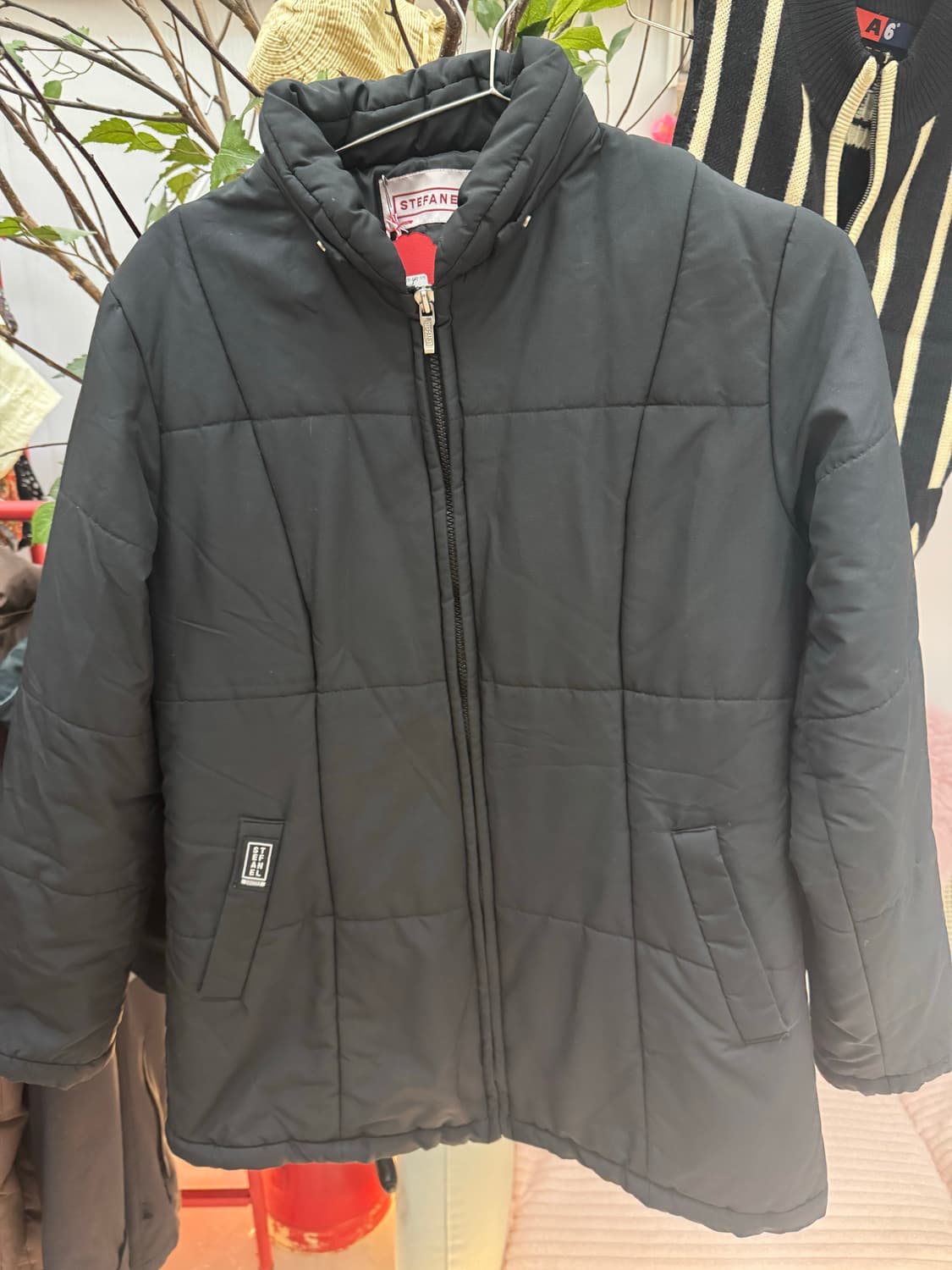 🧥 STEFANEL 스테파넬 퀼팅 패딩 자켓 (블랙) 상품이미지3