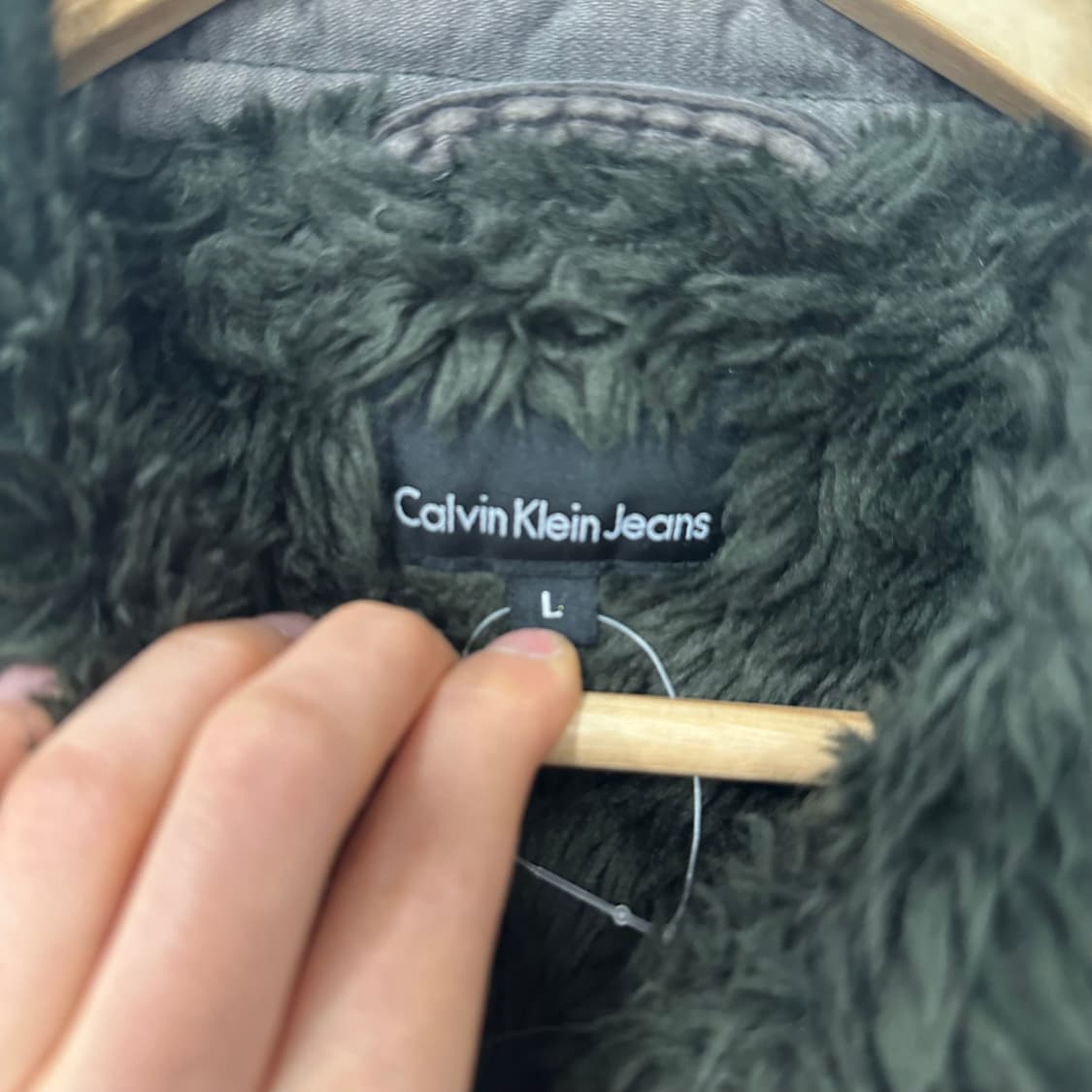 캘빈클라인진 시어링 코듀로이 자켓 상품이미지3