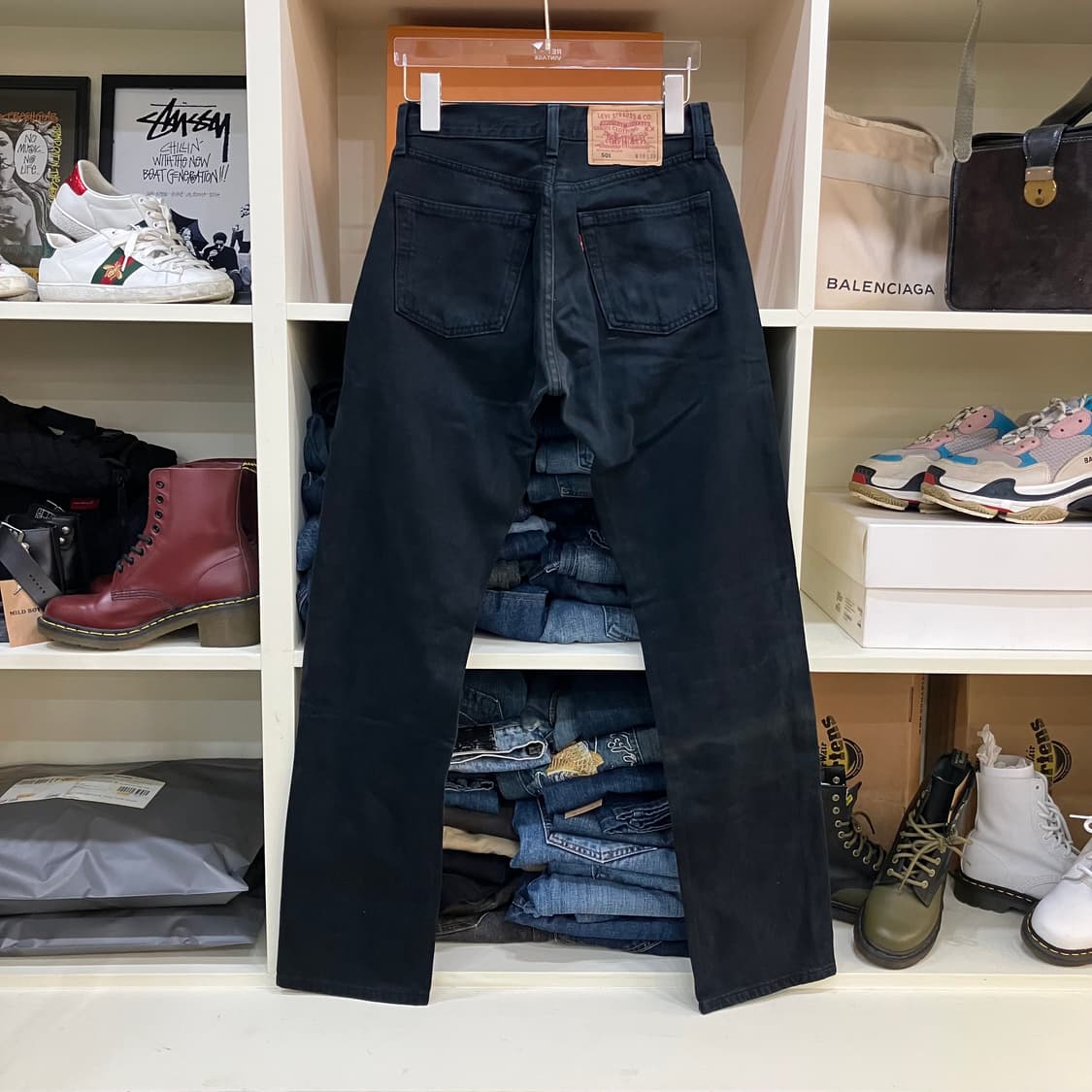 90’s 리바이스 501 블랙 데님 팬츠 28 상품이미지3