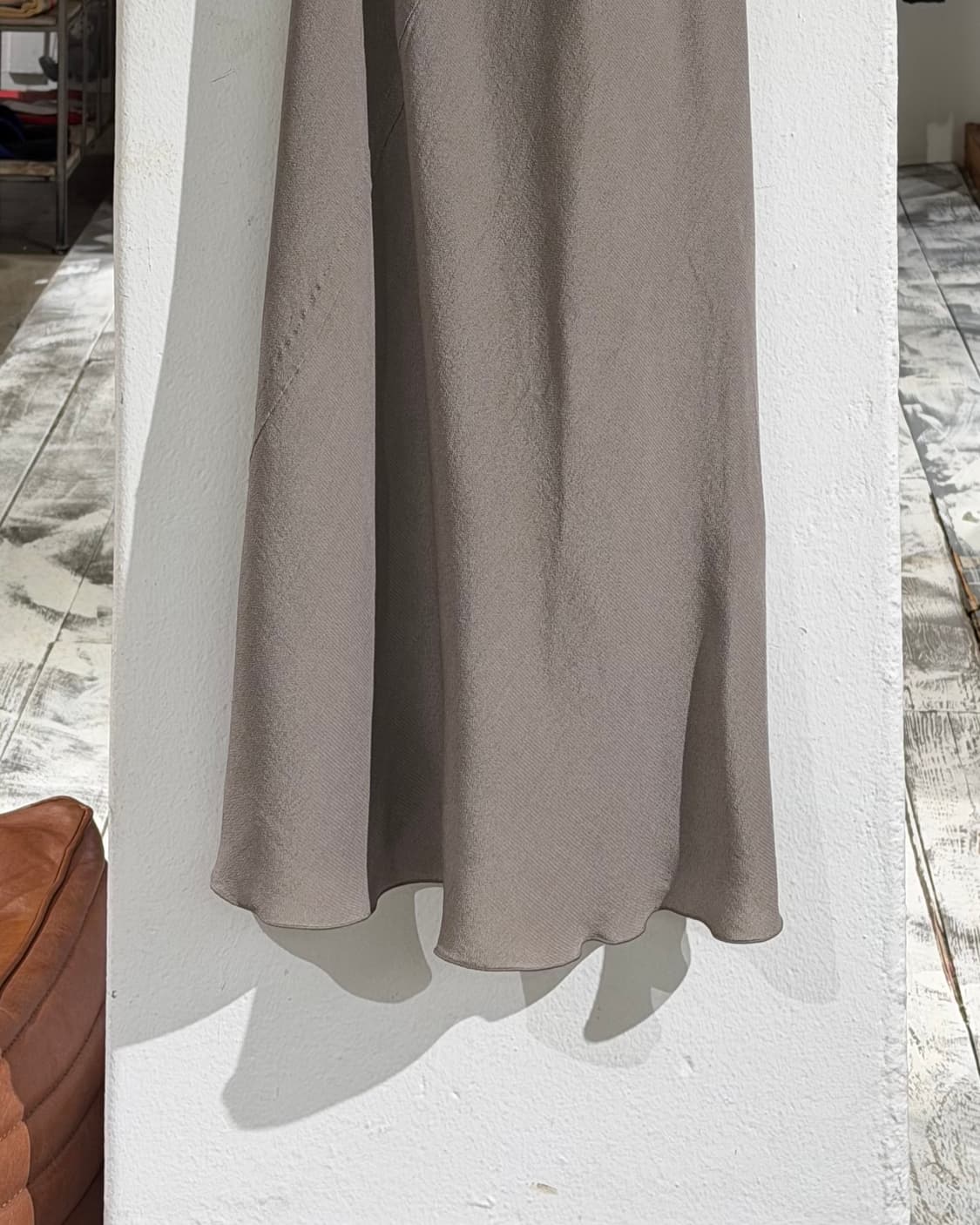 릭오웬스 그레이 백리스 홀터넥 맥시 드레스 상품이미지5