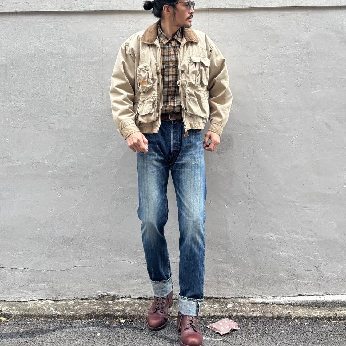 일본 이터널 하프 셀비지 데님 팬츠 상품이미지3