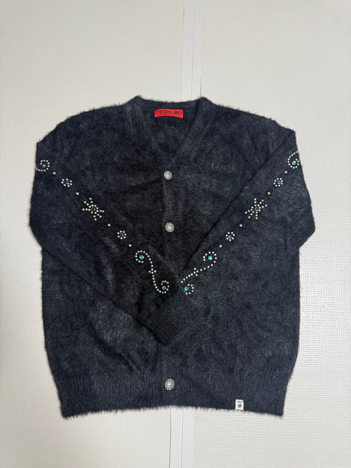 ESEELMI AMERICAN STUD ANGORA CARDIGAN 상품이미지2