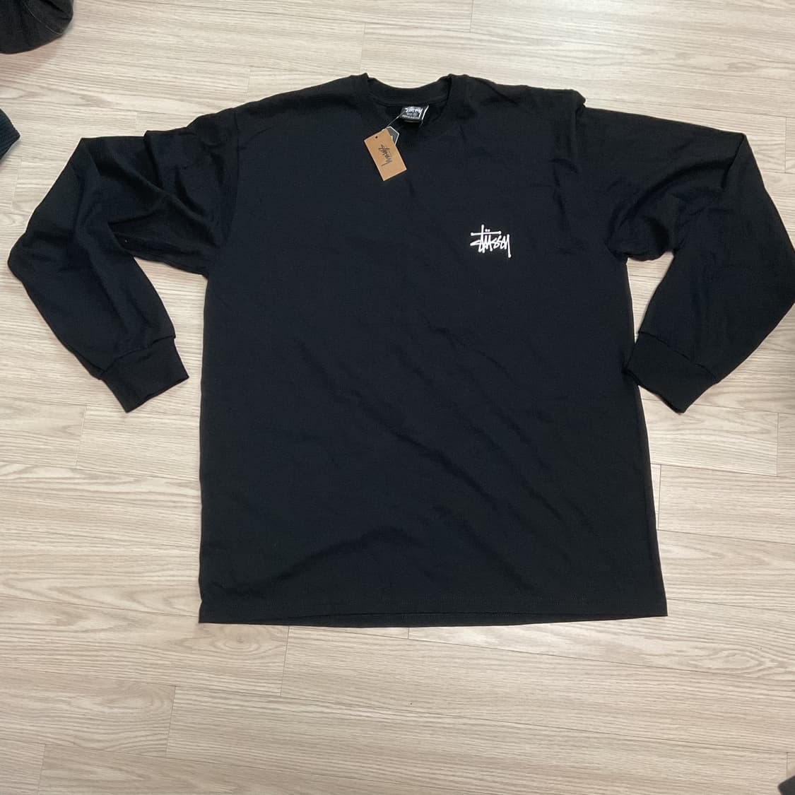 스투시 베이직  스투시 롱슬리브 티셔츠 블랙 상품이미지2