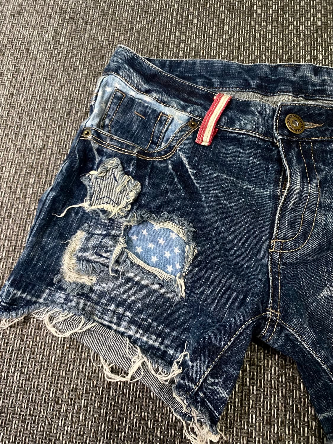 2000s Y2K Kitsch Star&Usa Detail Pants 상품이미지4