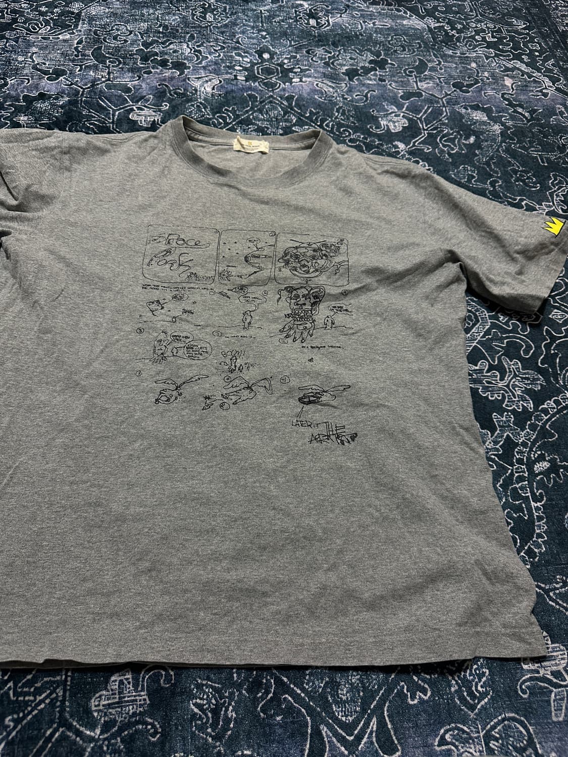 Jean michel basquiat grey t shirt 상품이미지1