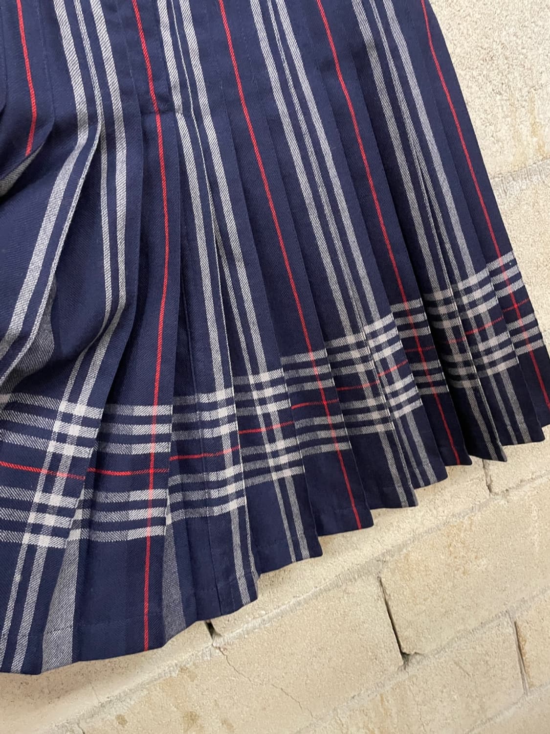 버버리 네이비 노바 체크 리버시블 스커트  상품이미지7