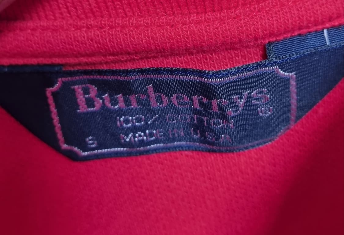 S (55) 버버리 빈티지 레드 PK 반팔티 상품이미지3