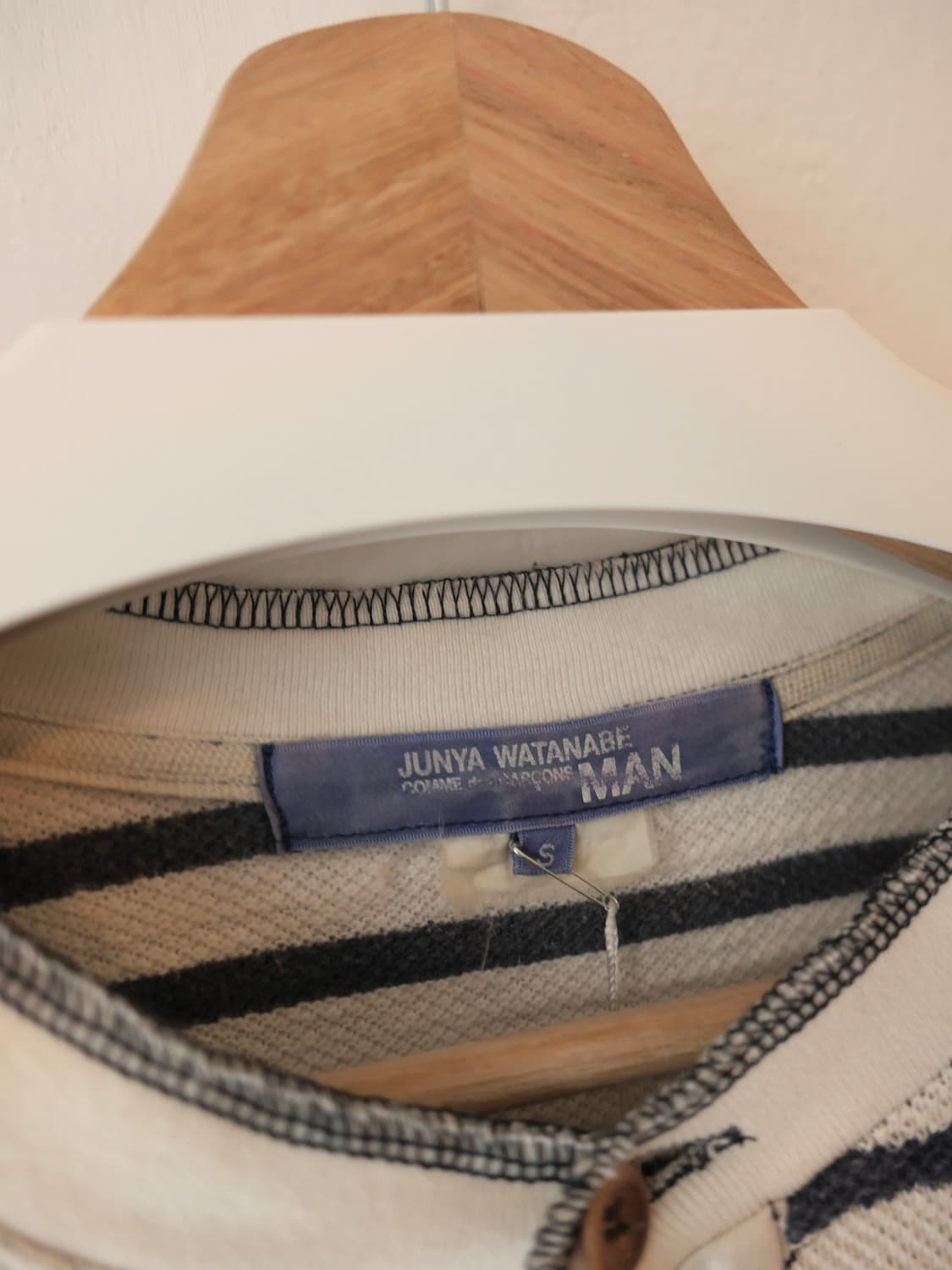 준야 와타나베 스트라이프 헨리넥 롱슬리브 상품이미지4