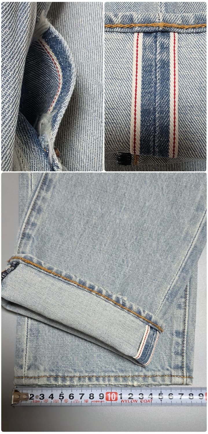 리바이스 501 150주년 셀비지 연청 (W28) 상품이미지6