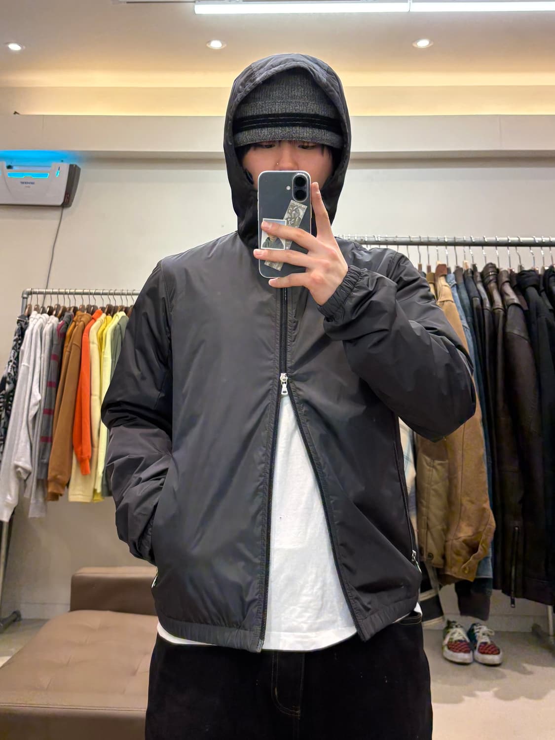 00s 프라다 나일론 후드자켓 상품이미지9