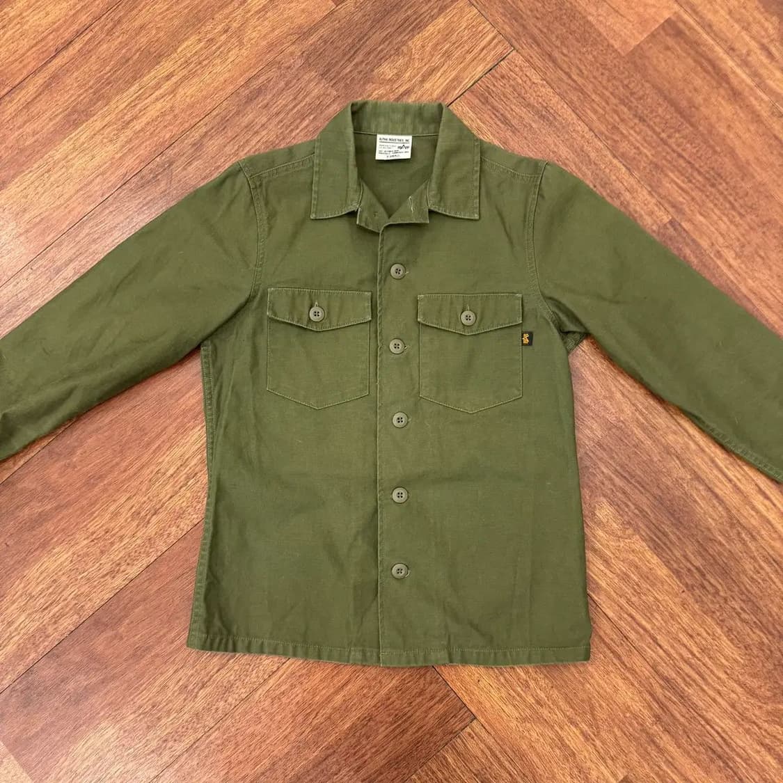 여성용 XS 알파인더스트리 밀리터리 남방 셔츠 상품이미지3