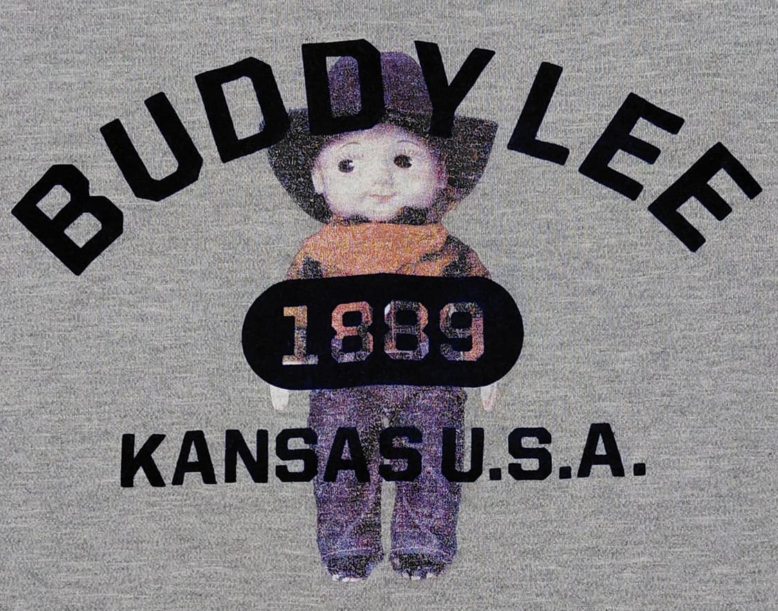 [L] Lee 버디 리(Buddy Lee) 플록 프린팅 그래픽 티셔츠 상품이미지4