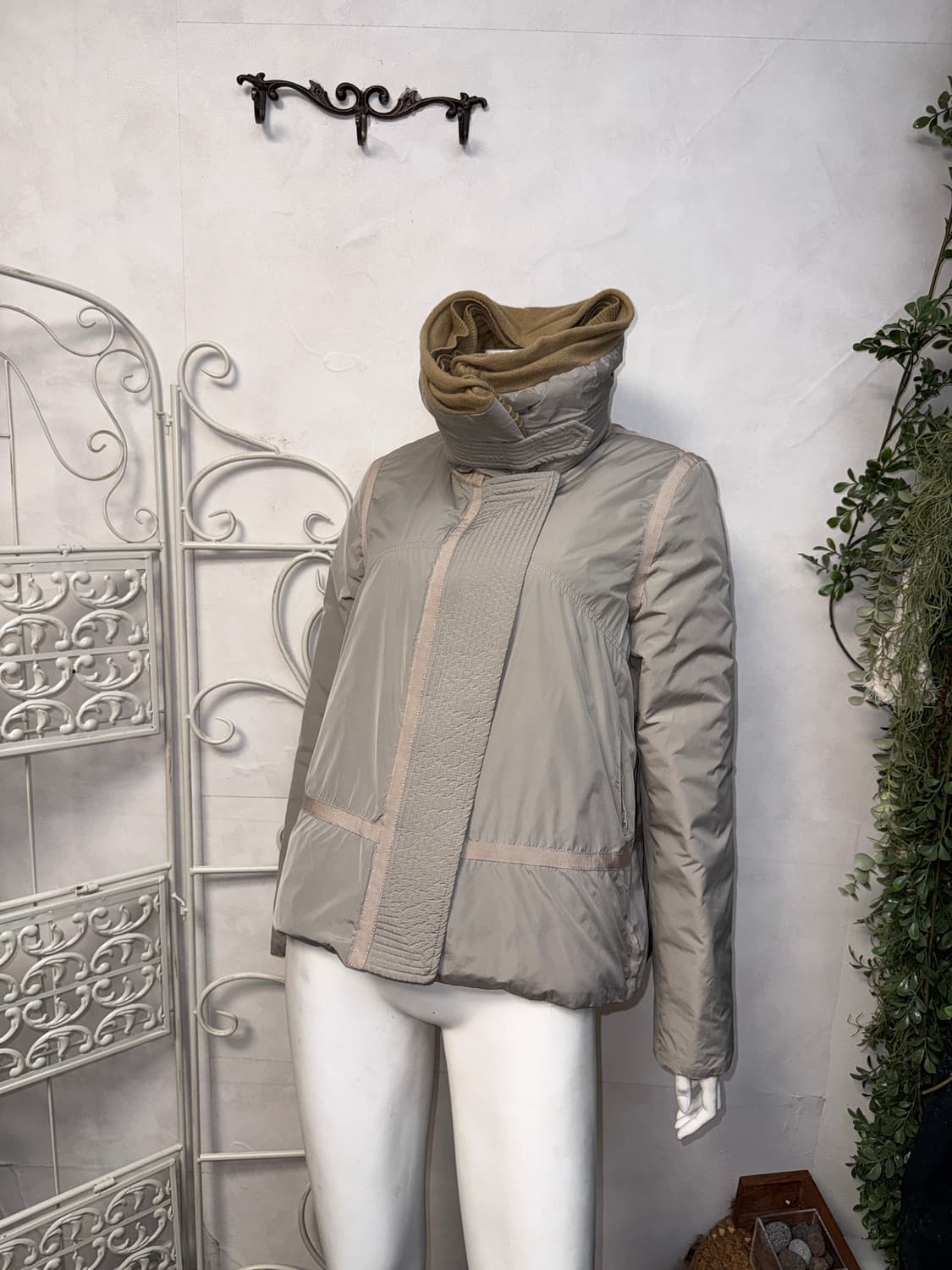 KUHO goosedown knit collar reversible 푸퍼 상품이미지7