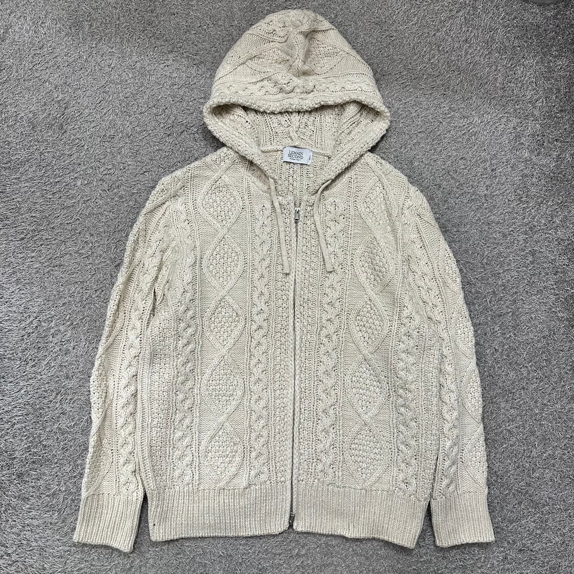 [100] Lemain second 니트 후드집업 상품이미지2