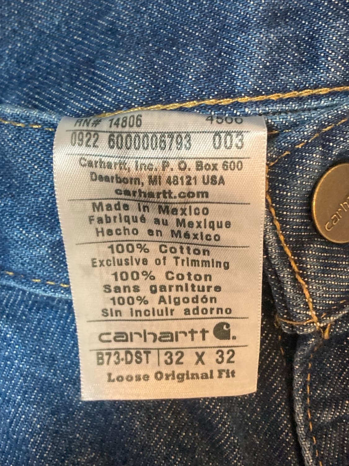 칼하트 더블니 b73-dst  상품이미지3