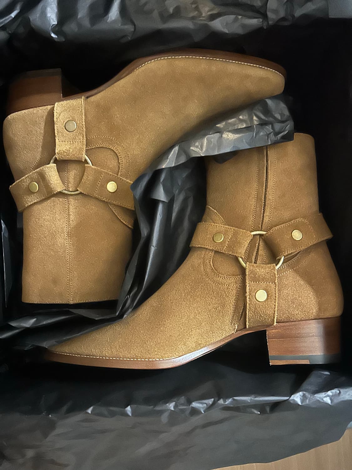 [새상품] 생로랑 와이어트 하네스 스웨이드부츠 41 상품이미지1