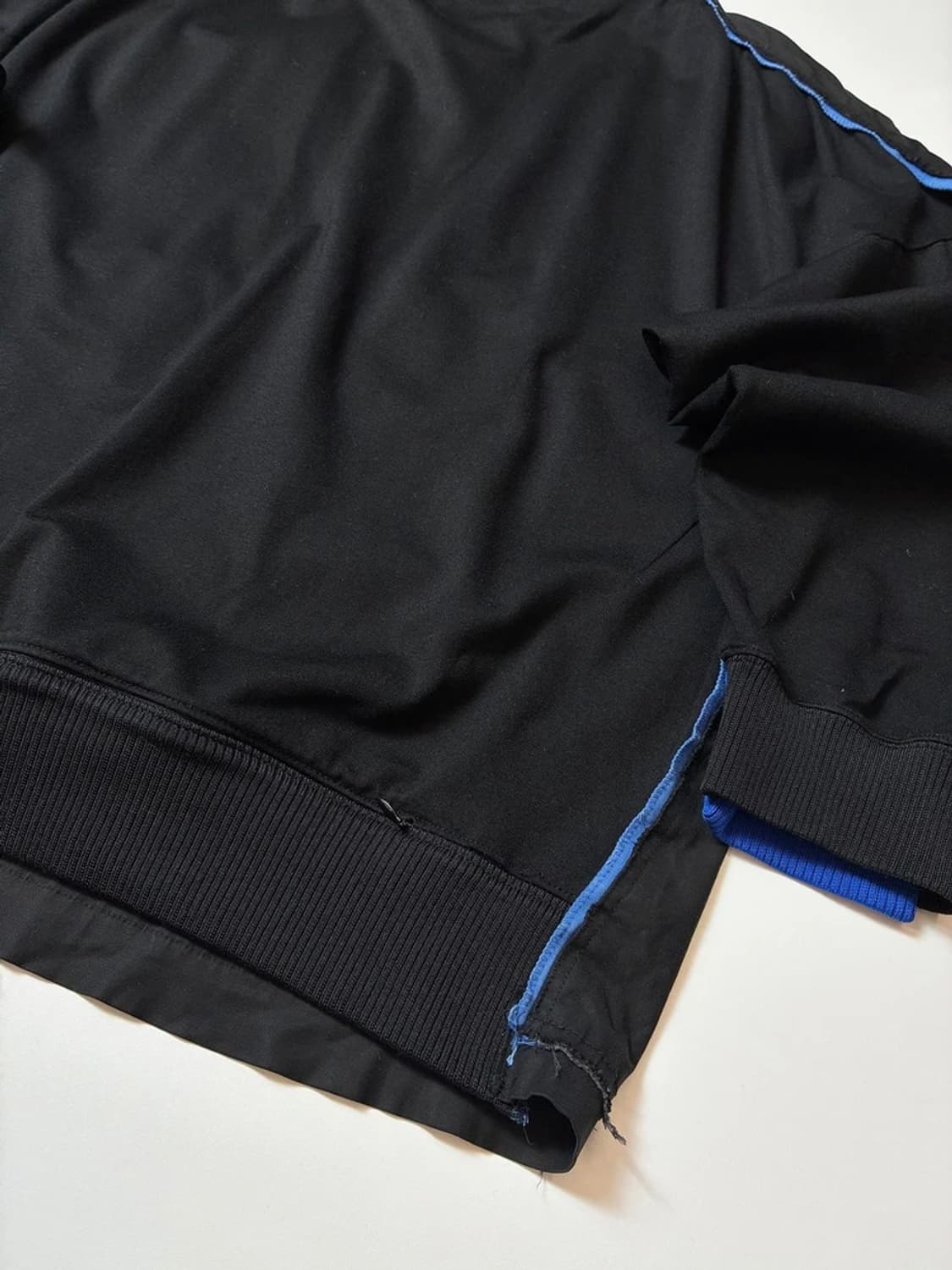 시스템 옴므 블루 배색 맨투맨 PN8314 상품이미지4