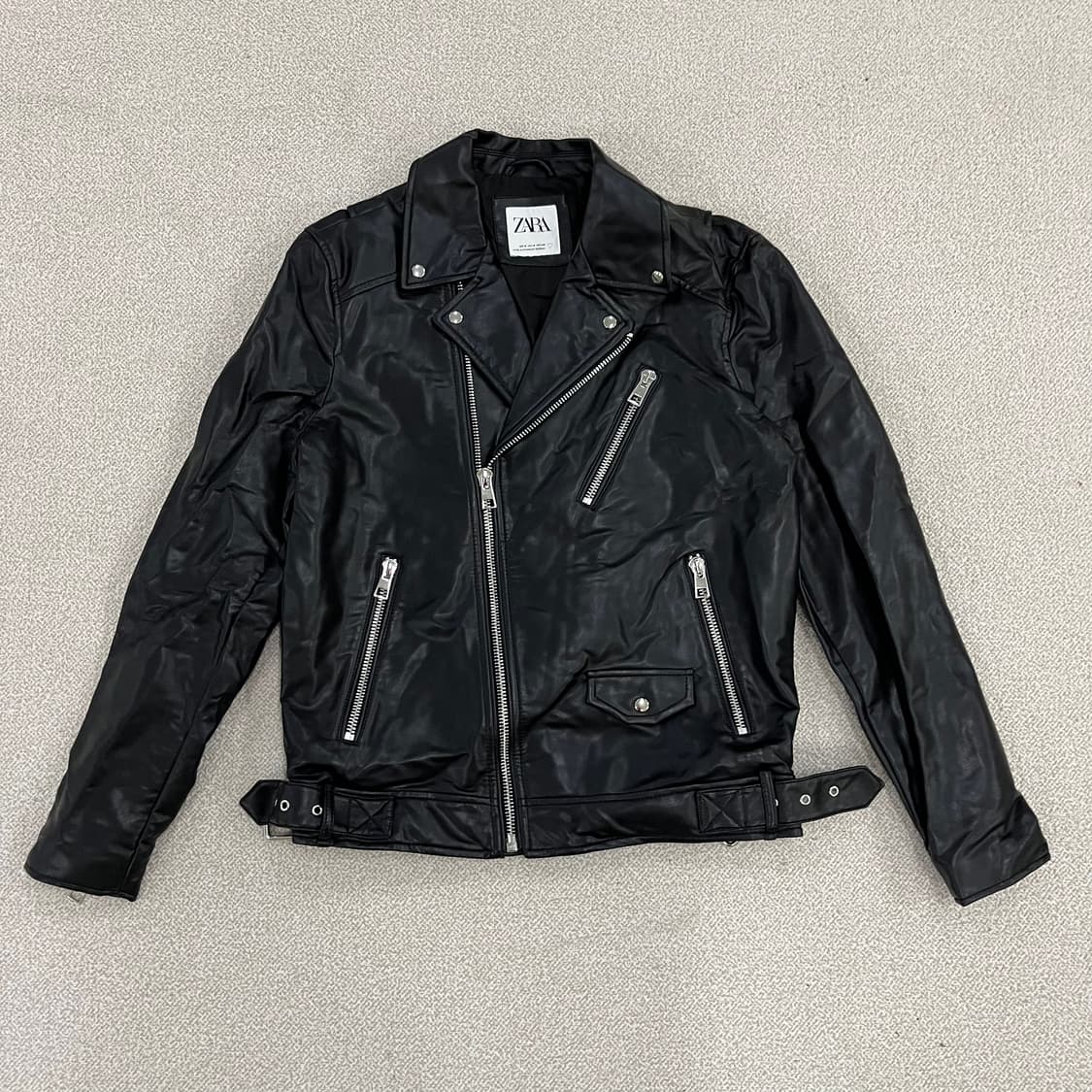 M 자라 레더 라이더 바이커 자켓 0123M 상품이미지1