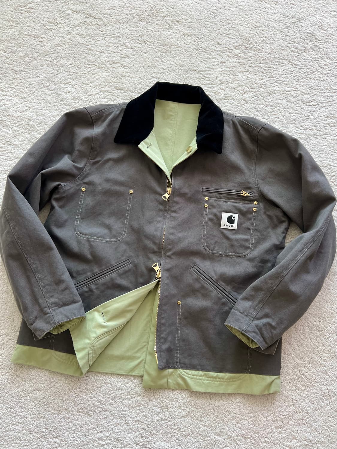 사카이 x 칼하트 리버서블 워크 자켓 상품이미지1