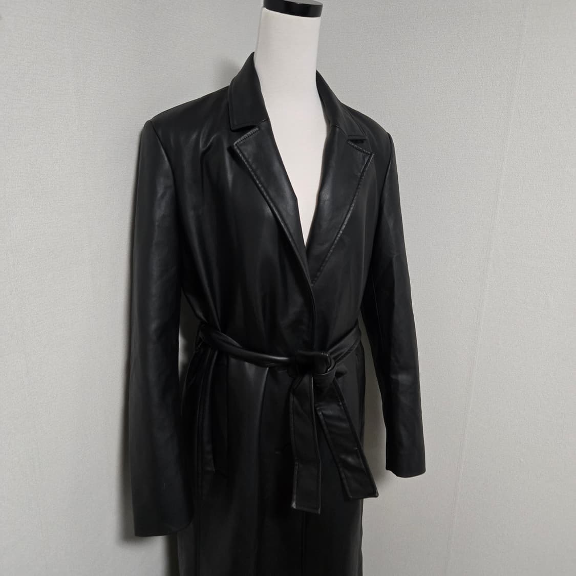 자라 에코레더 롱 코트 / 여성 코트/ 여자 코트  상품이미지9