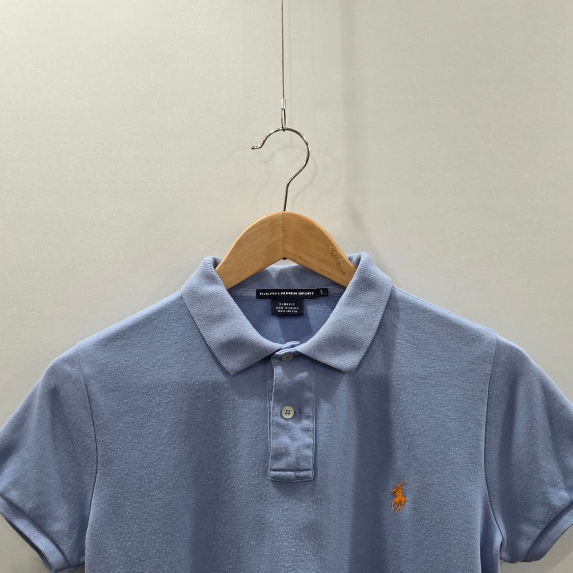 폴로랄프로렌 스포츠 우먼 코튼 카라 반팔티 스카이블루 L  상품이미지2