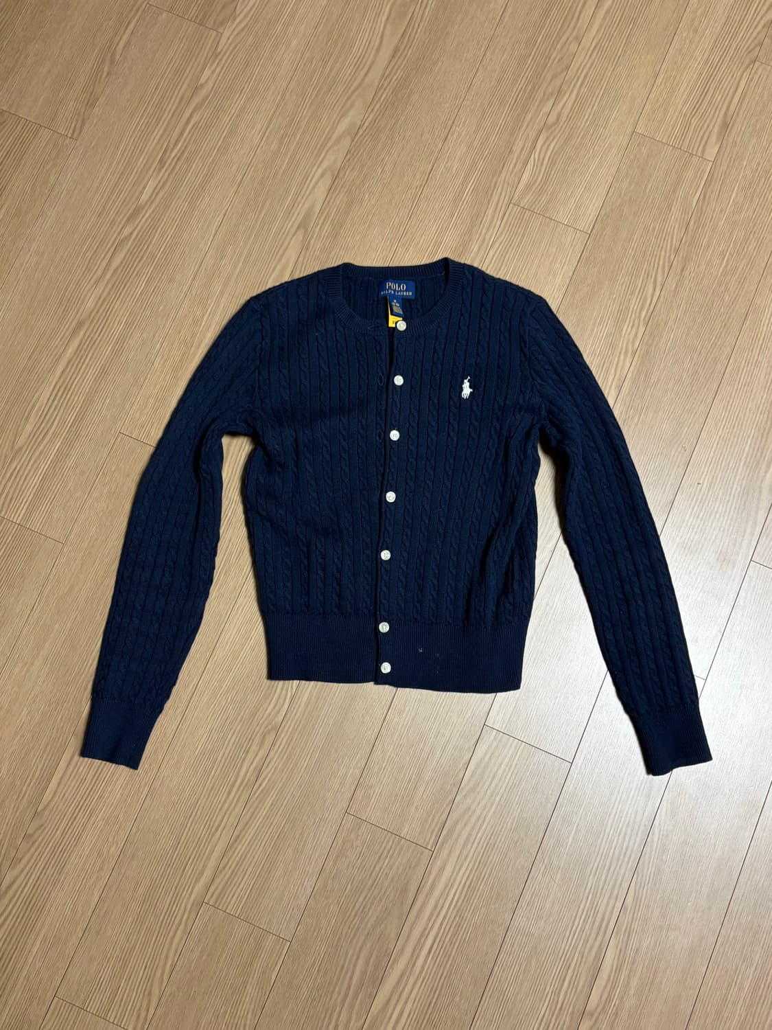 폴로 걸즈 네이비 가디건 상품이미지3