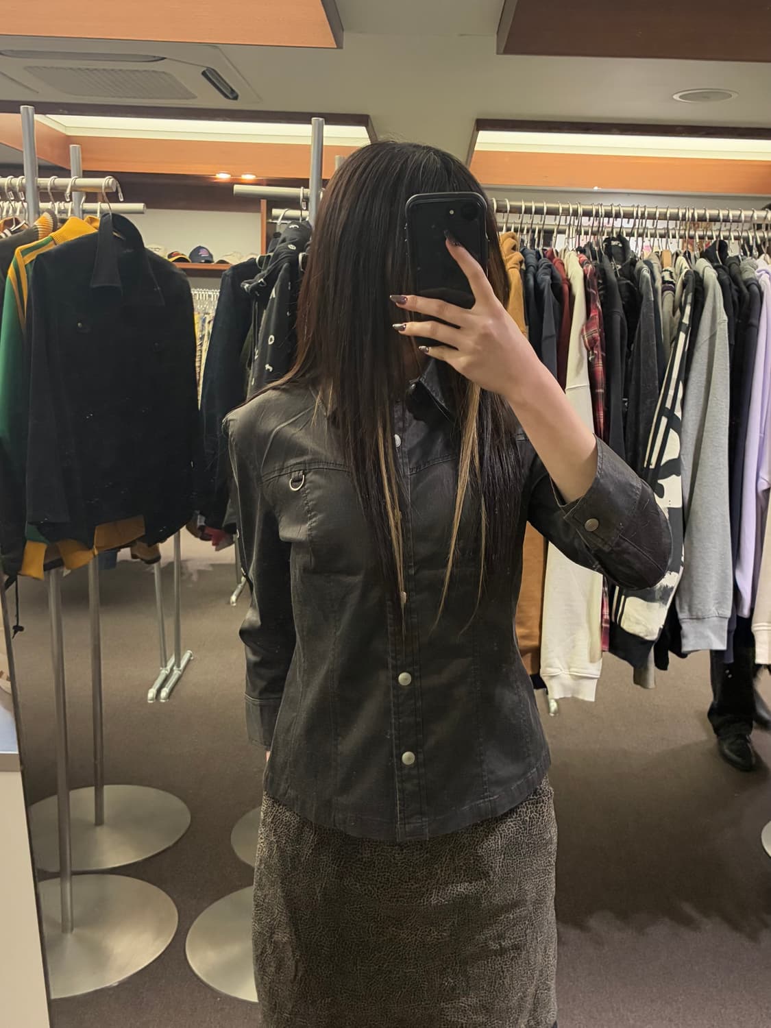 40)Japanese vintage 여성 나일론 트러커 자켓  상품이미지1