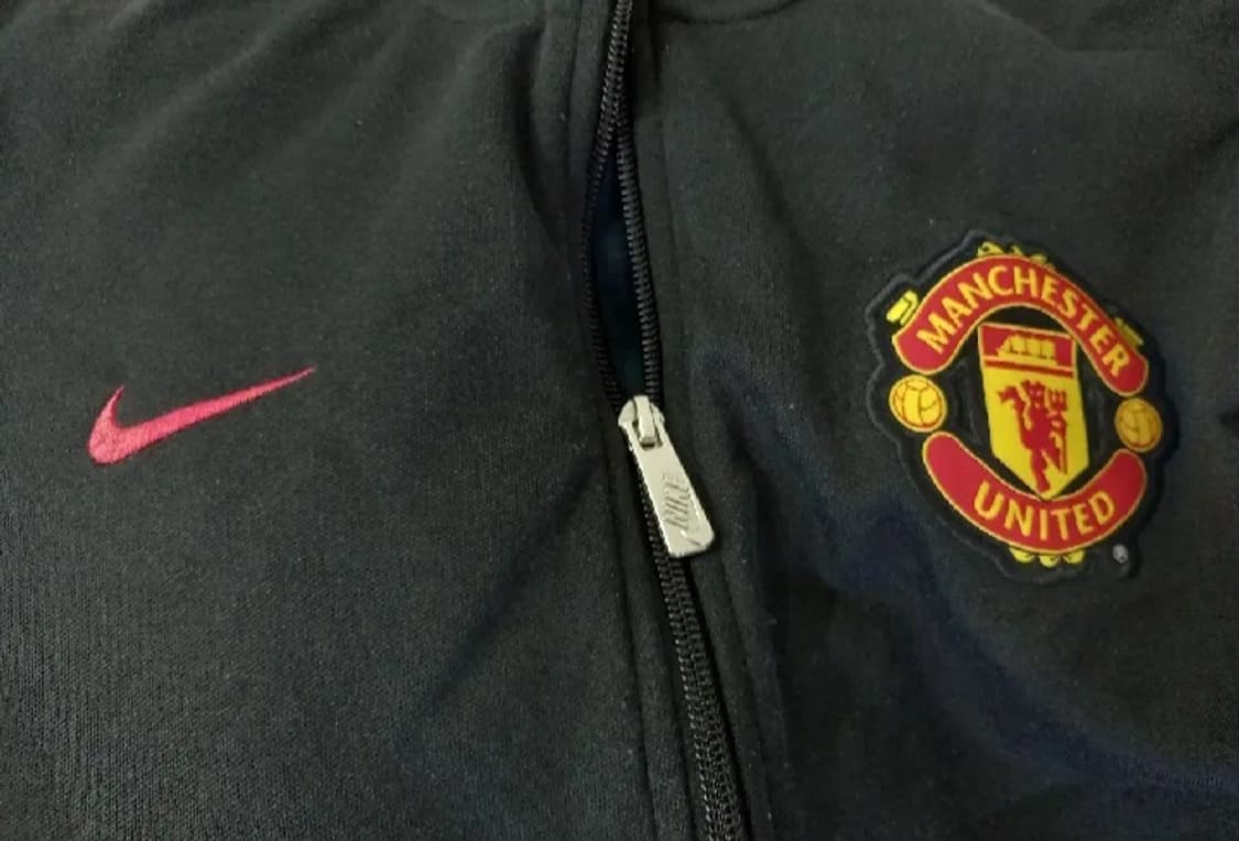 나이키 맨유 검빨 블랙 트랙탑 저지 져지집업 95/M 상품이미지2