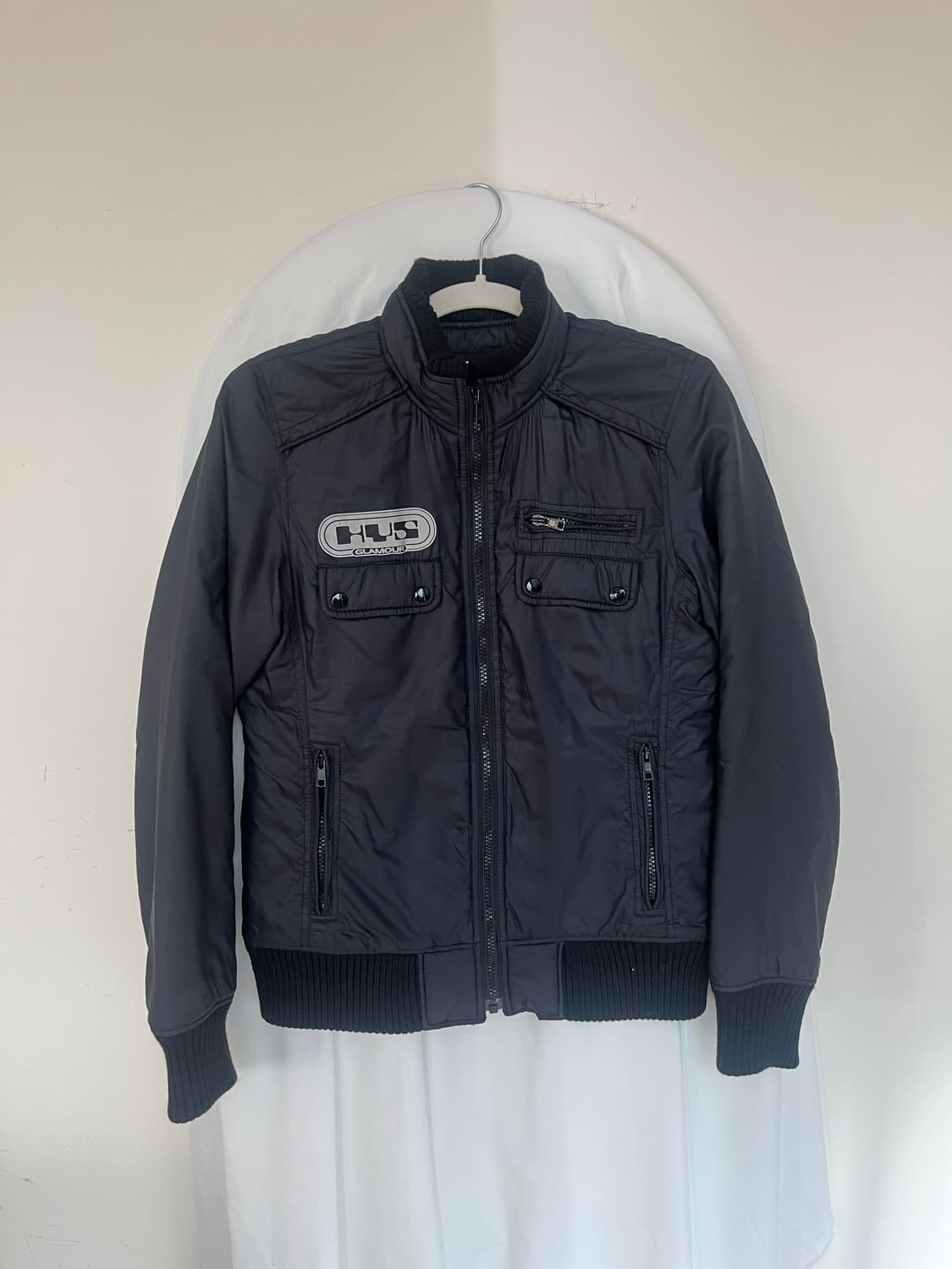 히스테릭 글래머 ROCK☆ 라이더 스타일 패딩 봄버 자켓 다운 점퍼 상품이미지1