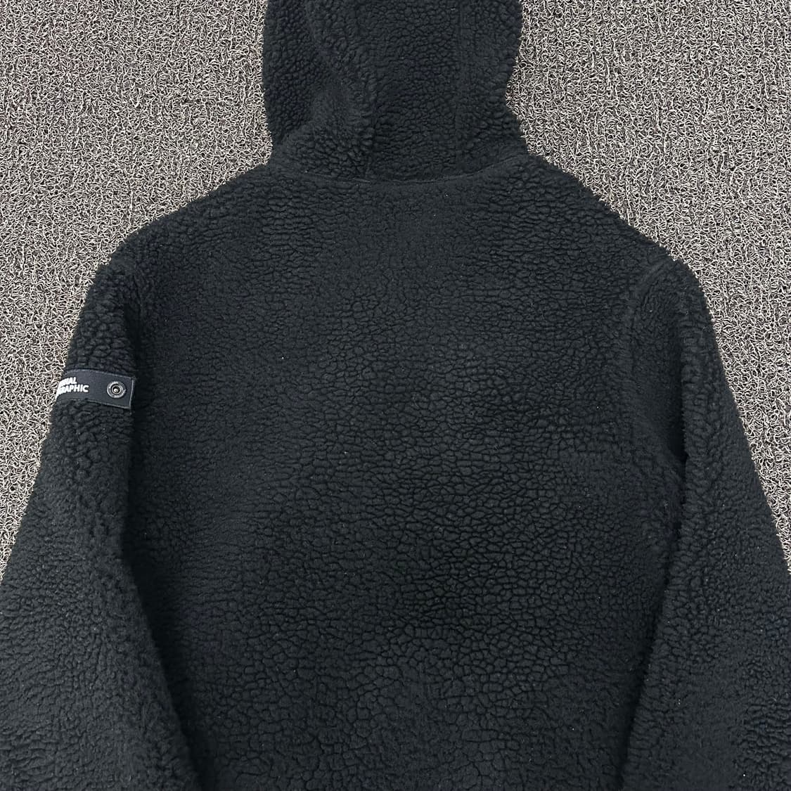 내셔널지오그래픽 뽀글이 털 후리스 집업 자켓 블랙 L 상품이미지6