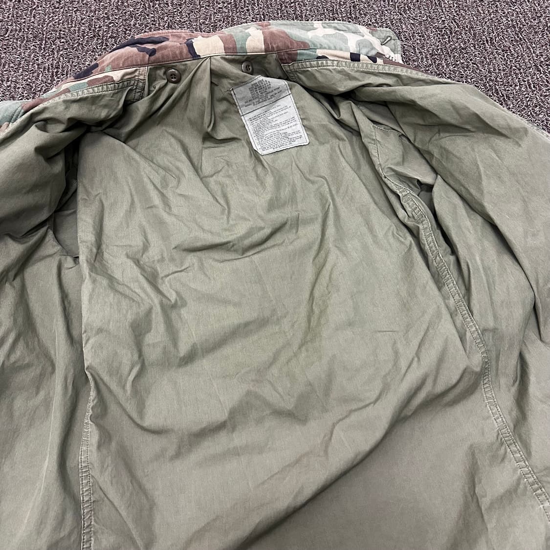 USA 미제 밀리터리 우드랜드 카모 야상 자켓 점퍼 상품이미지7