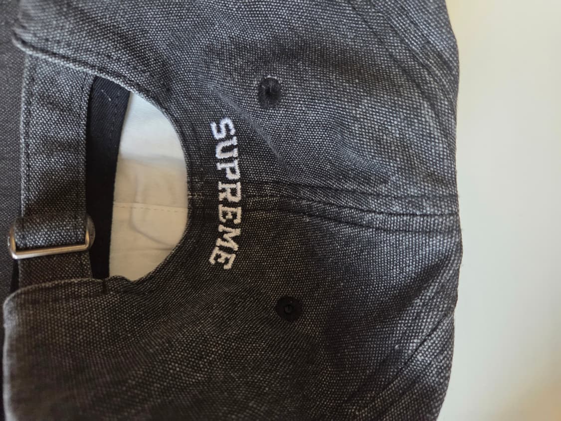 슈프림 S로고 6패널 피그먼트 볼캡 블랙 상품이미지2