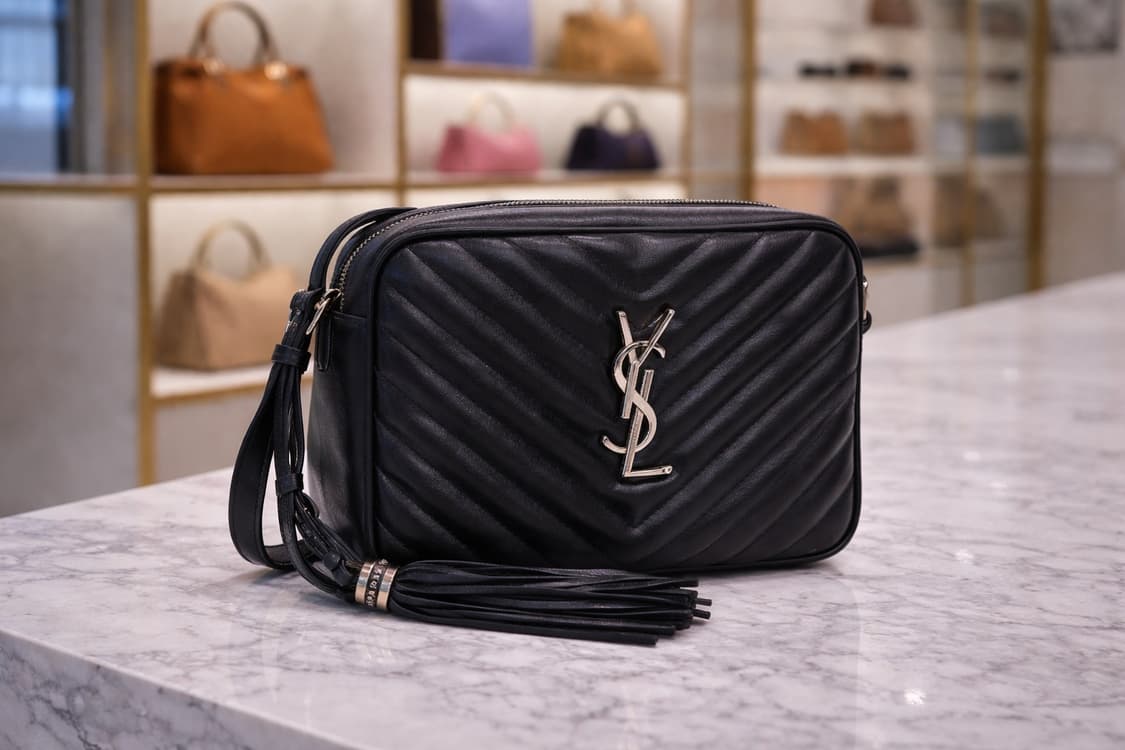 [S급]  생로랑 루 마틀라세 쉐브론 퀄팅 카프스킨 판매합니다!!! 상품이미지1