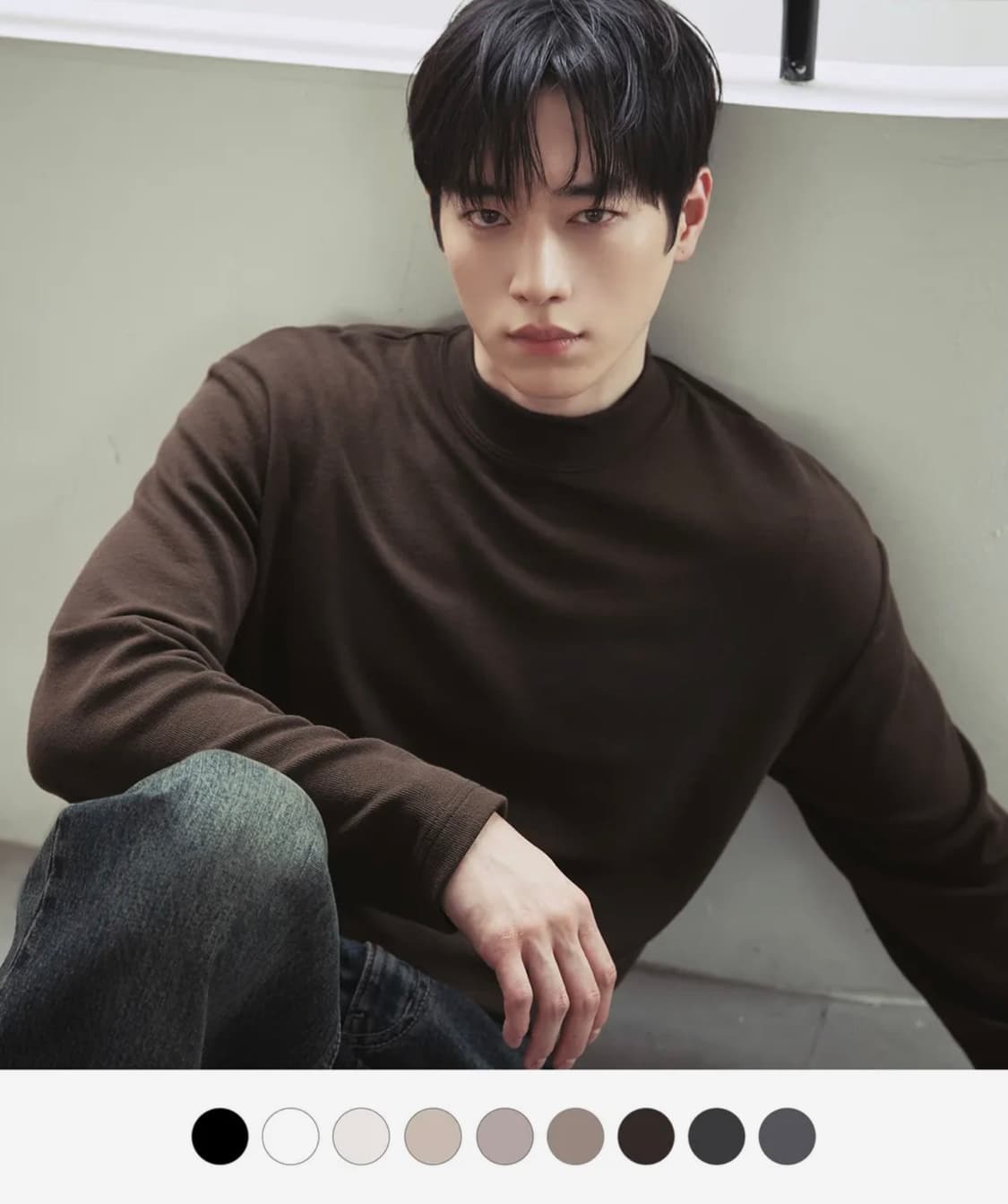 [서강준 착용] 드로우핏 모크넥 티셔츠 오프화이트 L 상품이미지2