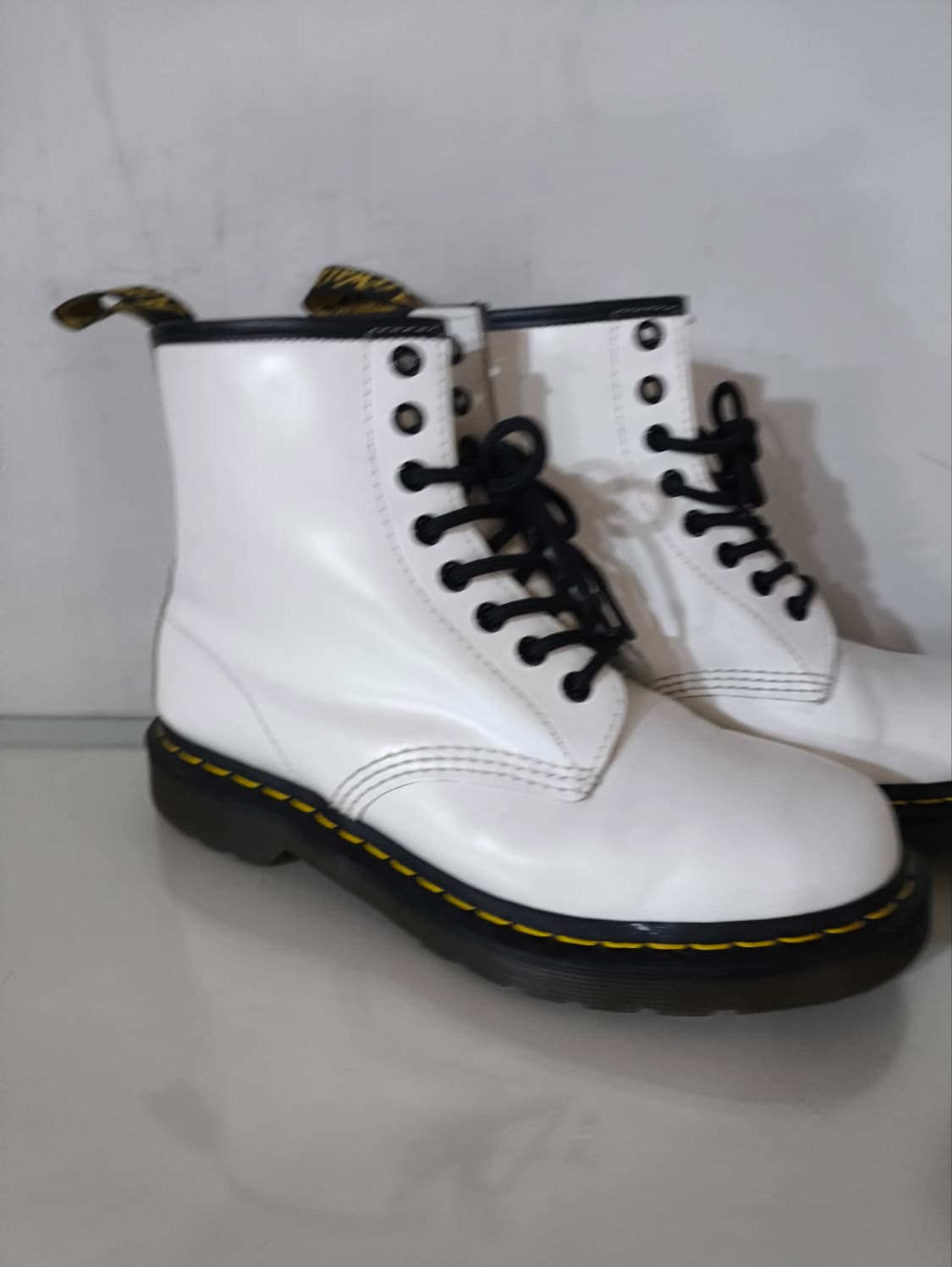 uk6 250mm 닥터마틴 11822 8홀 화이트 워커 상품이미지4