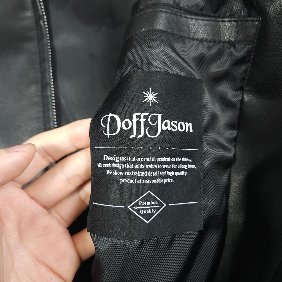 도프제이슨 레더 자켓 상품이미지5