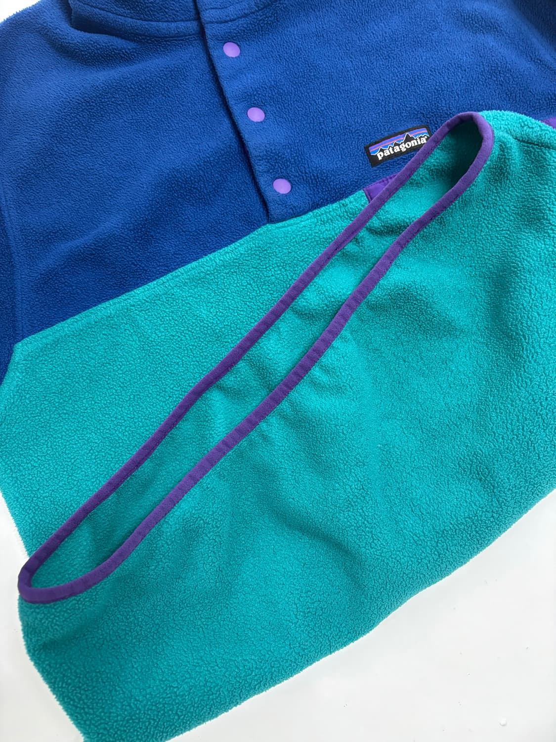빈티지 파타고니아 신칠라 스냅티 블루/그린 멘즈S 상품이미지4