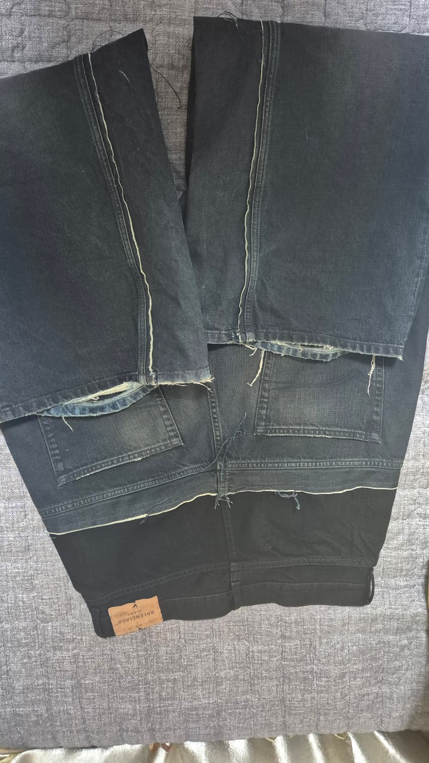 [S]발렌시아가 컷업 배기 블랙 상품이미지5