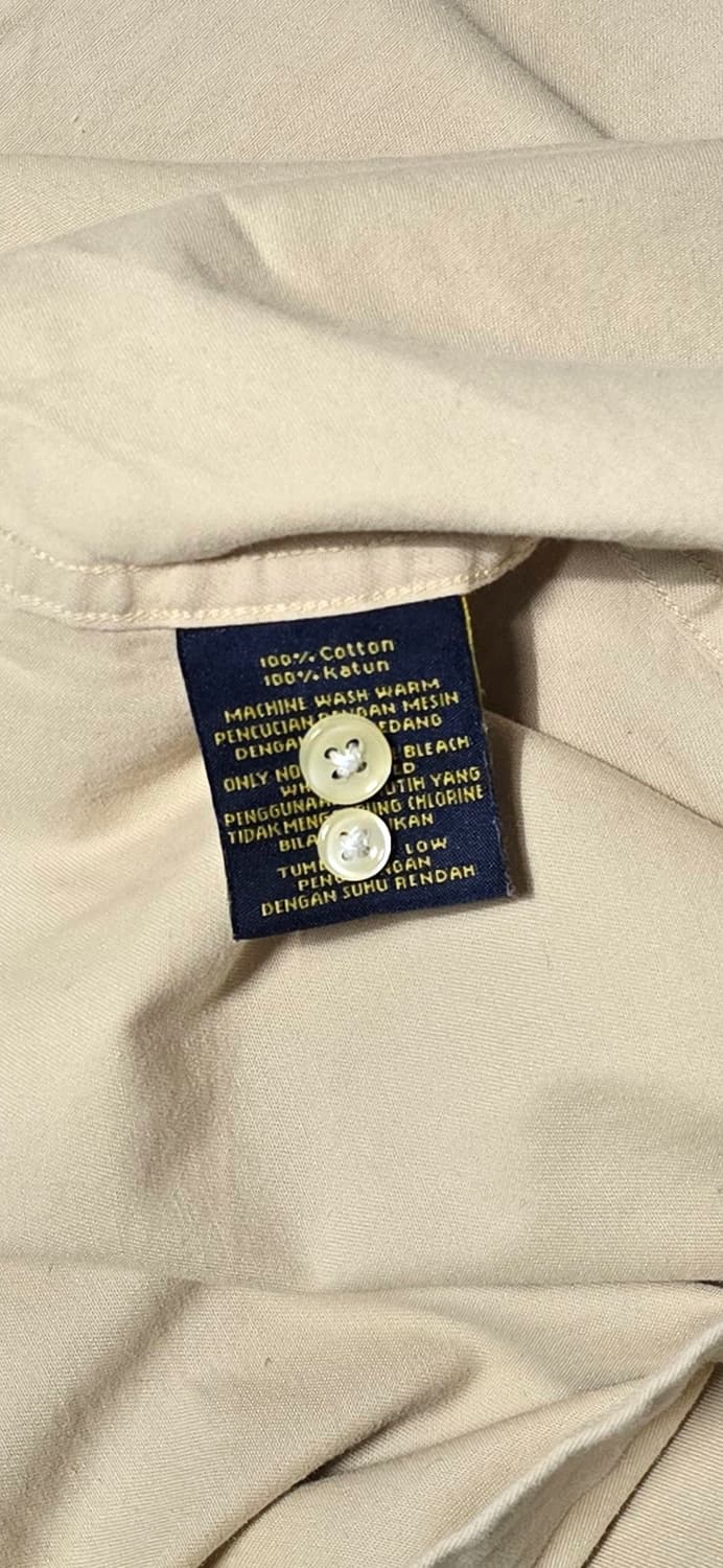 폴로 랄프로렌 커스텀 핏 셔츠 베이지 M/L 상품이미지4