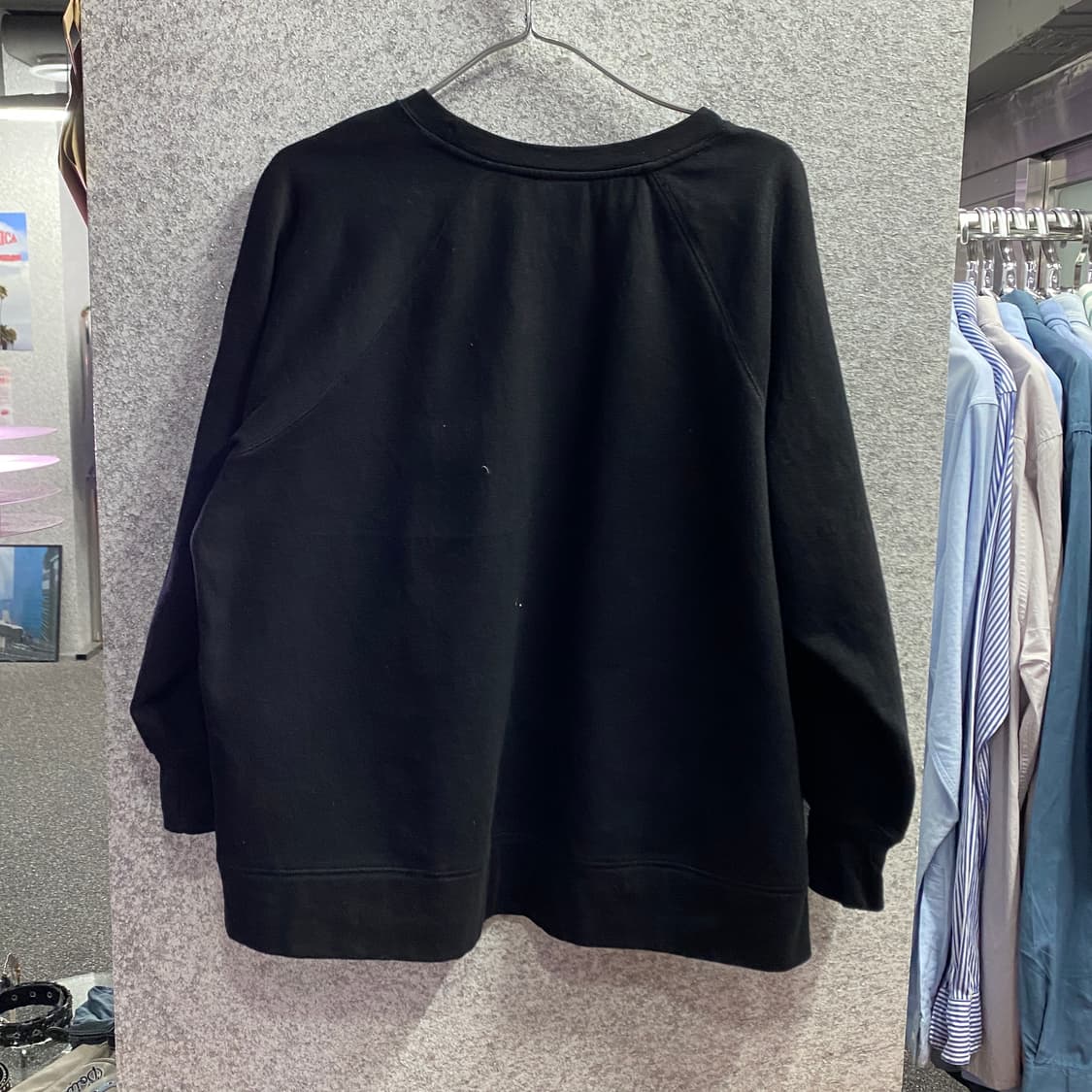 나이키 미들스우시 블랙 스웻셔츠 B3145 상품이미지4