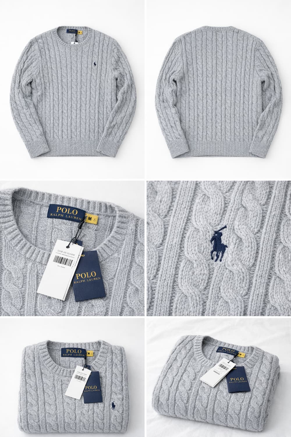 폴로 꽈배기 니트 상품이미지1