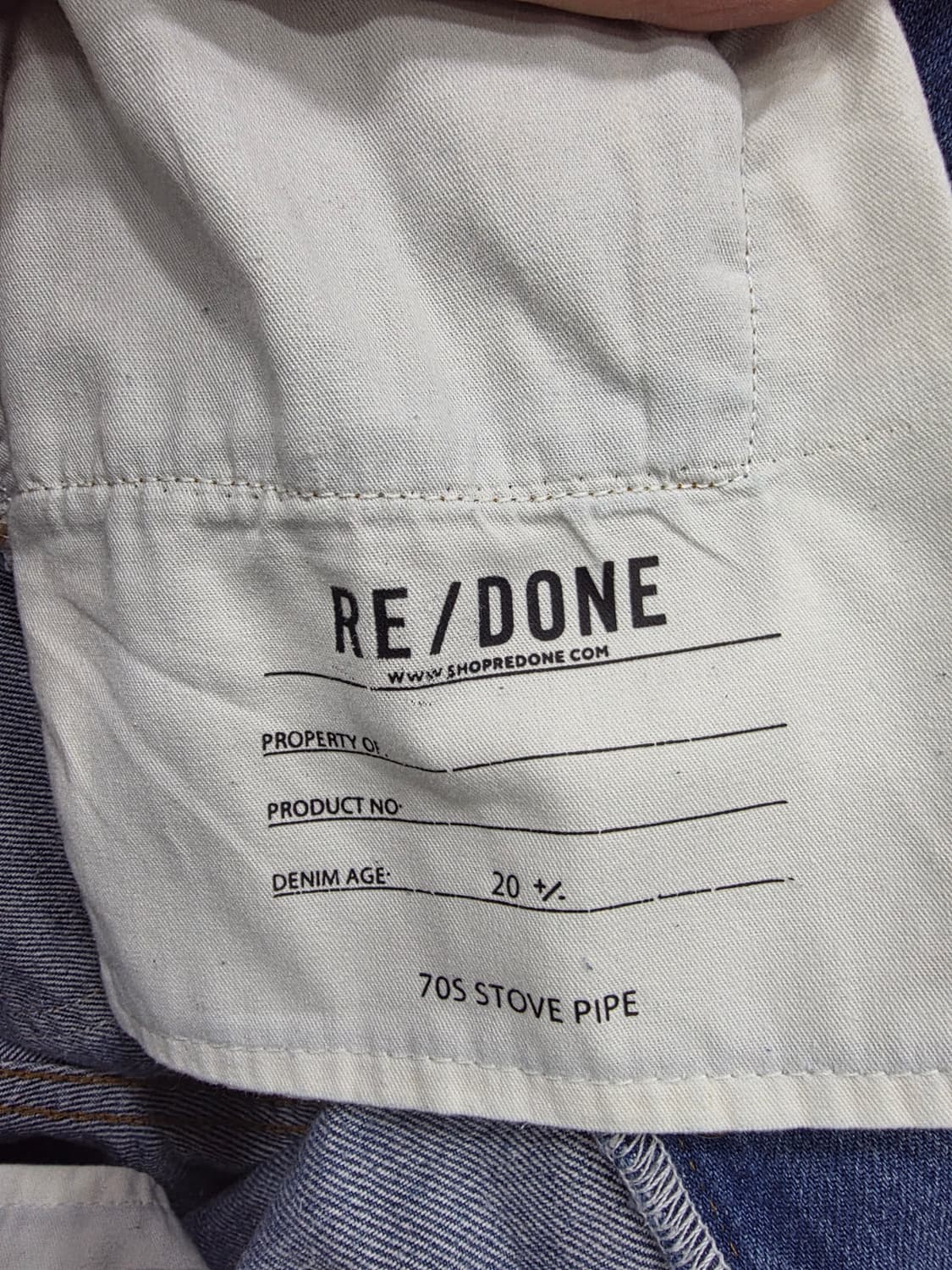 RE/DONE 리던 70S 스토브파이프 데님 상품이미지7